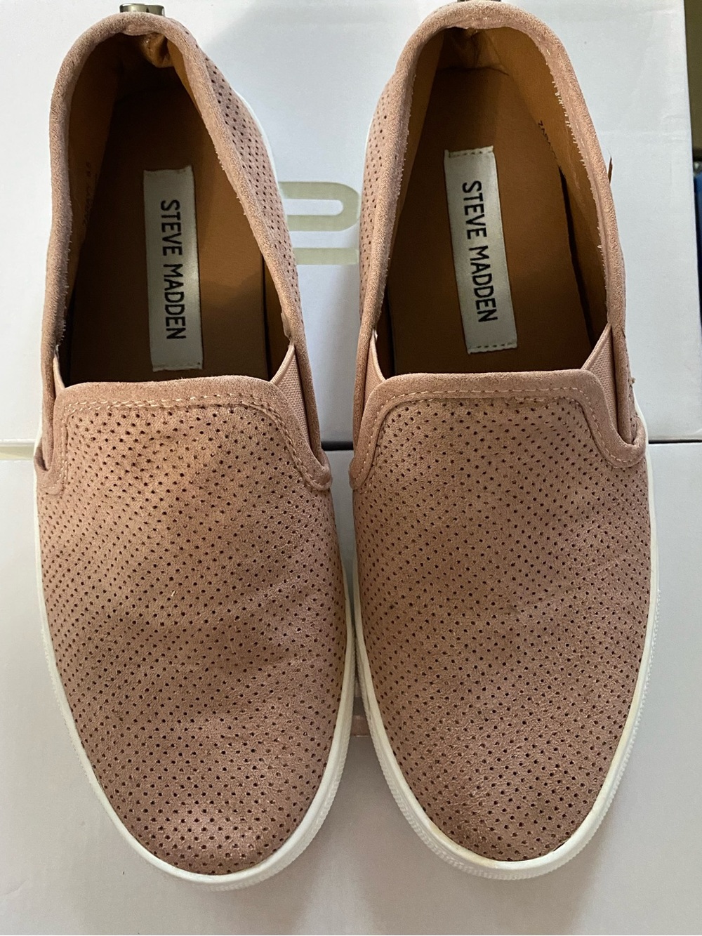 Steve Madden Slip-On Sneakers in Blush
